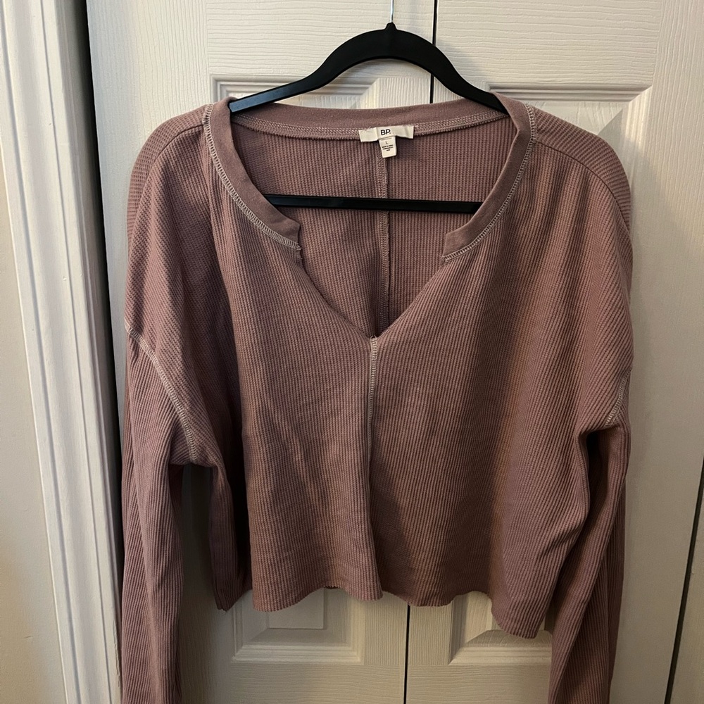 BP Purple Thermal Long Sleeve Top